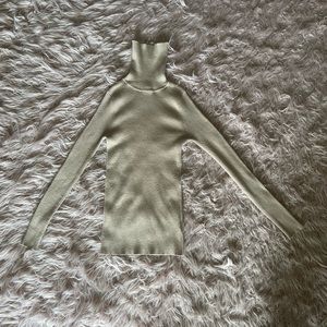 khaki turtle neck 80% rayon 20% polyester